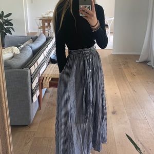 button down maxi skirt